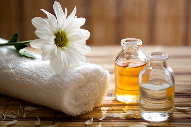 aromatherapy massage with essential oils